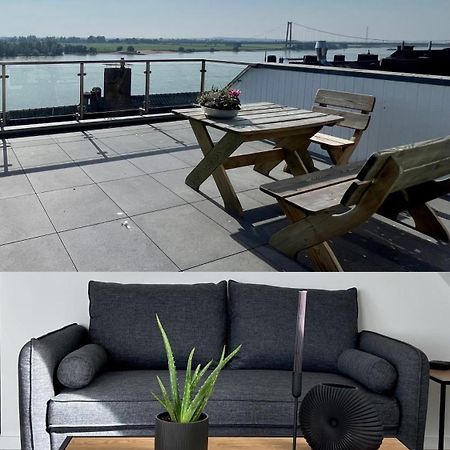 Panorama - Exklusives Apartment An Der Promenade Mit Dachterrasse & Rheinblick Emmerich Exterior photo